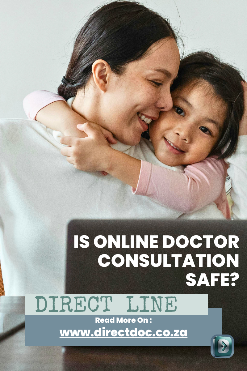 Online doctor health blog South Africa image showing a female hugging her daughter after confirming online doctor consultation safe