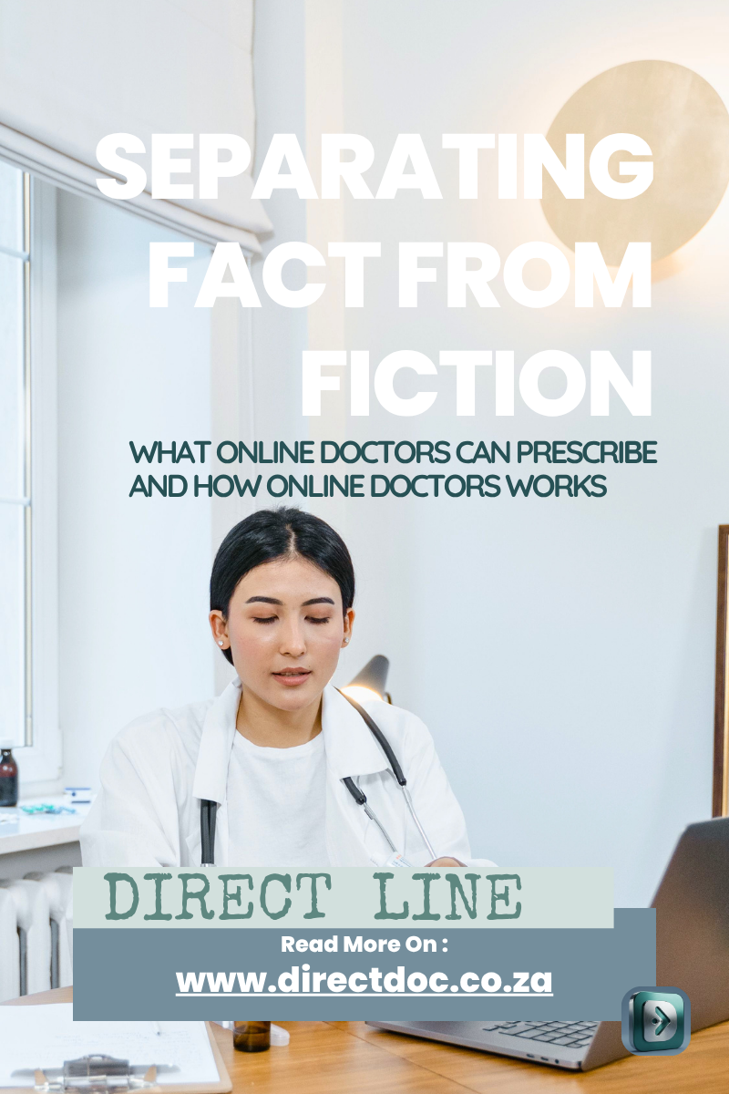 Online doctor health blog South Africa image showing a female online doctor at her work desk